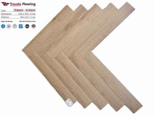 Sàn gỗ xương cá cốt đen Trendy Flooring – XC8604